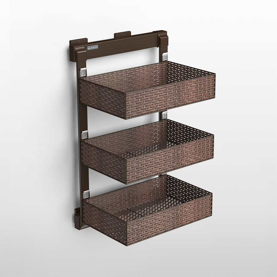 三層側(cè)拉藤籃